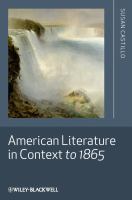 American literature in context to 1865 /