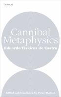 Cannibal metaphysics for a post-structural anthropology /