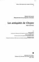 Les antiquités de Chypre : âge du bronze /