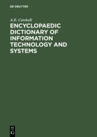 Encyclopaedic Dictionary of Information Technology and Systems.