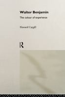 Walter Benjamin the colour of experience /