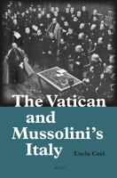 The Vatican and Mussolini's Italy