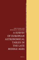 A survey of European astronomical tables in the late Middle Ages