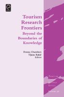 Tourism Research Frontiers : Beyond the Boundaries of Knowledge.