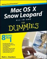 Mac OS X Snow Leopard All-In-One for Dummies.