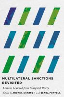 Multilateral Sanctions Revisited : Lessons Learned from Margaret Doxey.