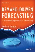 Demand-Driven Forecasting : A Structured Approach to Forecasting.