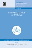 Business, Ethics and Peace.