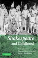Shakespeare and childhood /
