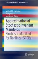 Approximation of Stochastic Invariant Manifolds Stochastic Manifolds for Nonlinear SPDEs I /