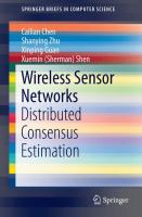Wireless Sensor Networks Distributed Consensus Estimation /