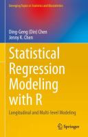 Statistical Regression Modeling with R Longitudinal and Multi-level Modeling /