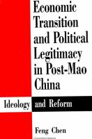 Economic transition and political legitimacy in post-Mao China : ideology and reform /