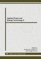 Applied Power and Energy Technology II.