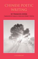 Chinese poetic writing : with an anthology of Tang poetry /