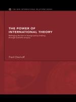 The power of international theory reforging the link to foreign policy-making through scientific enquiry /