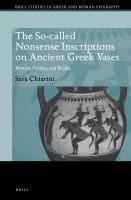 The so-called nonsense inscriptions on Ancient Greek vases between Paideia and Paidiá /