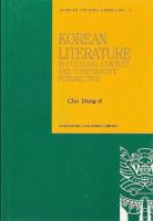 Korean literature in cultural context and comparative perspective /