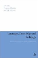 Language, Knowledge and Pedagogy : Functional Linguistic and Sociological Perspectives.