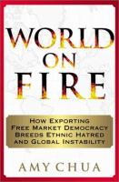 World on fire : how exporting free market democracy breeds ethnic hatred and global instability /