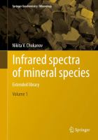 Infrared spectra of mineral species Extended library /