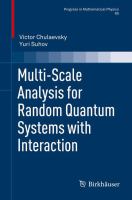 Multi-scale analysis for random quantum systems with interaction