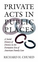 Private Acts in Public Places.