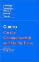 On the commonwealth ; and, On the laws /