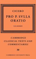 Cicero : pro P. Svlla oratio /