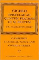 Cicero : Epistulae ad Quintum fratrem et M. Brutum /