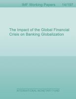 Impact of the Global Financial Crisis on Banking Globalization.
