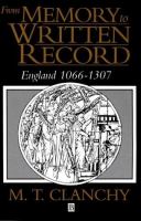 From memory to written record, England 1066-1307 /