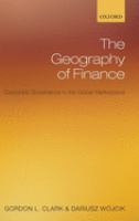 The geography of finance : corporate governance in the global marketplace /