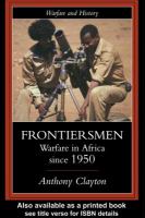 Frontiersmen warfare in Africa since 1950 /