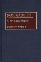Paul Gauguin : a bio-bibliography /