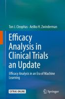 Efficacy Analysis in Clinical Trials an Update Efficacy Analysis in an Era of Machine Learning /