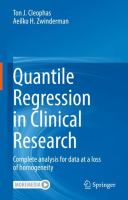 Quantile Regression in Clinical Research Complete analysis for data at a loss of homogeneity  /