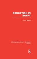 Education in Egypt (RLE Egypt).