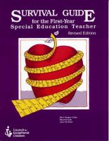 Survival guide for the first-year special education teacher /