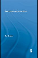 Autonomy and liberalism