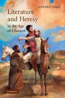 Literature and heresy in the age of Chaucer /