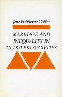 Marriage and inequality in classless societies /