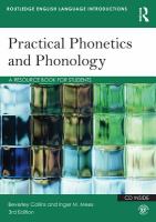 Practical Phonetics and Phonology : A Resource Book for Students.