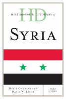 Historical dictionary of Syria