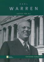 Earl Warren justice for all /
