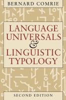 Language universals and linguistic typology : syntax and morphology /