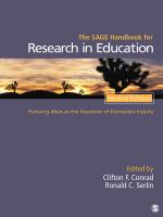 The SAGE Handbook for Research in Education : Pursuing Ideas As the Keystone of Exemplary Inquiry.