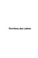 Ouvrières des lettres /