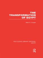 The Transformation of Egypt (RLE Egypt).