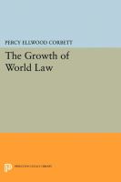 The growth of world law /